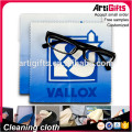 Custom design microfiber sublimated eyeglass cleaning cloth